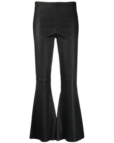 By Malene Birger Trousers > wide trousers - Noir