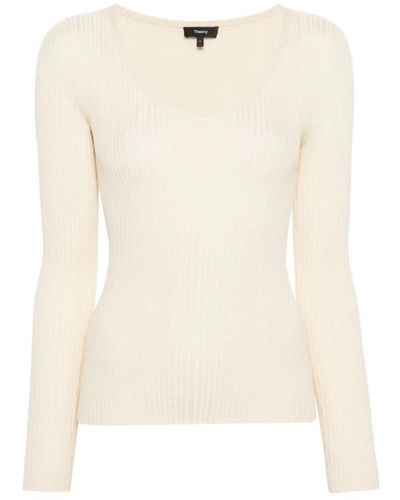 Theory V-neck knitwear - Weiß