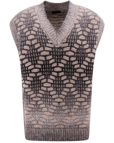 Roberto Collina Knitwear > sleeveless knitwear - Gris