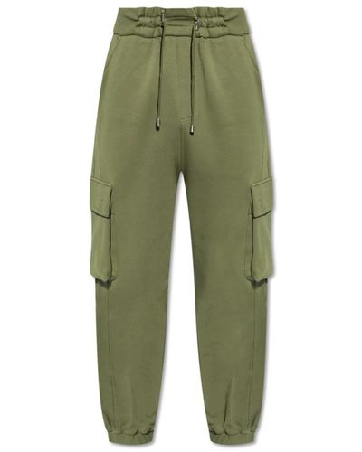 Balmain Trousers > sweatpants - Vert