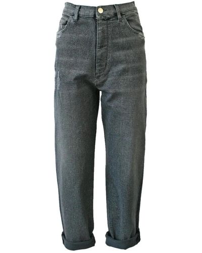 Twin Set Loose-Fit Jeans - Grey
