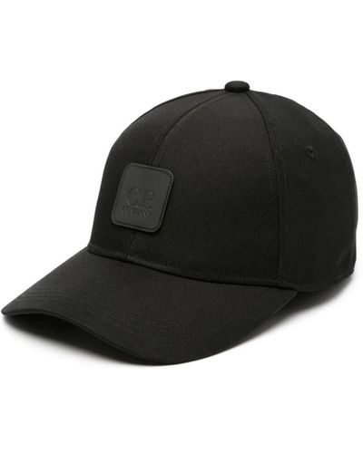 C.P. Company Schwarze twill cap für männer