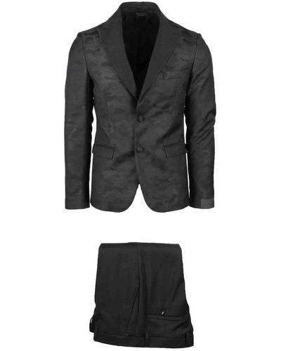 Alessandro Dell'acqua Single Breasted Suits - Black