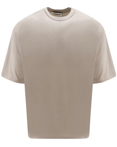 A PAPER KID T-shirt in cotone con stampa logo - Neutro