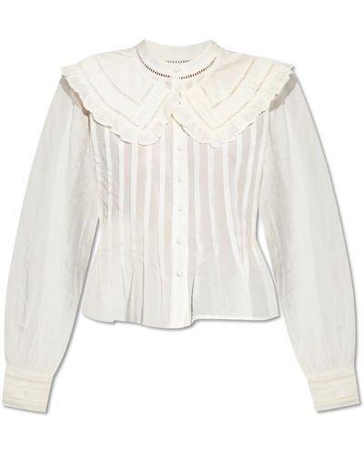 AllSaints Camicia olea con colletto staccabile - Bianco