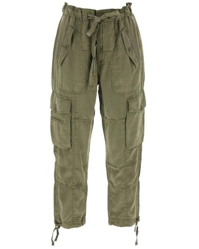 Ralph Lauren Pantalones cargo de lyocell con cordón - Verde