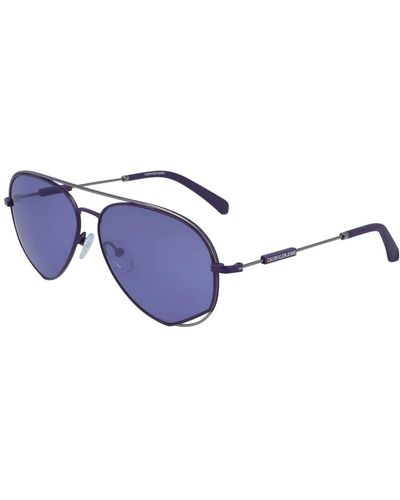 Calvin Klein Lila rahmen sonnenbrille ckj19100s-505 - Blau
