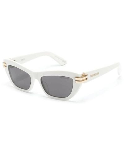 Dior Weiße sonnenbrille mit original-etui