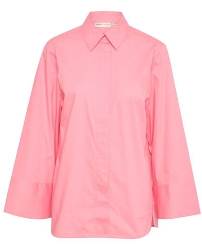 Inwear Bluse mit kurzen ärmeln smoothie - Pink