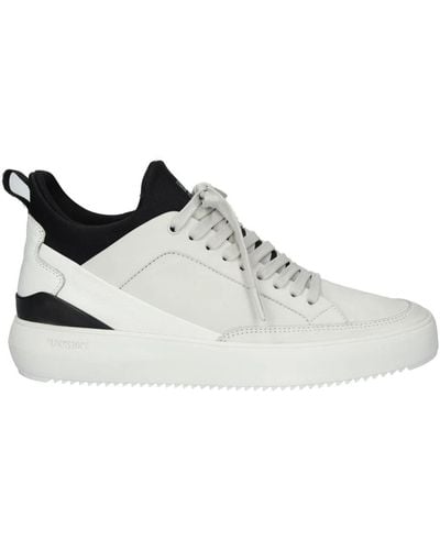 Blackstone Modern grauer sneaker - Weiß
