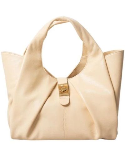 Borbonese Handbags - Natural