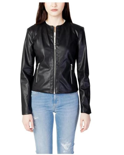 Armani Exchange Jackets > leather jackets - Noir