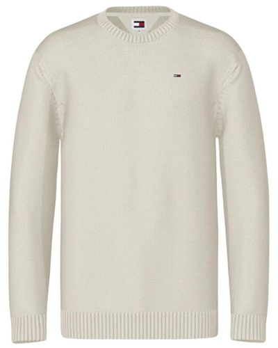 Tommy Hilfiger Slim cotton essentials pullover - Weiß