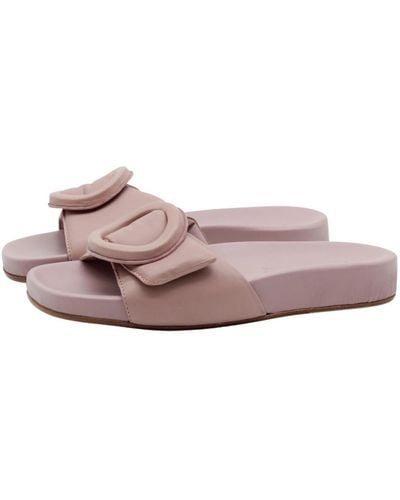 Pomme D'or Dicke sohlen schnallen design slipper - Pink