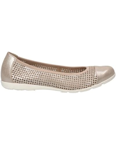 Caprice Taupe casual closed shoes - Mettallic