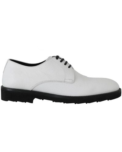 Dolce & Gabbana Leather derby formal shoes - Bianco