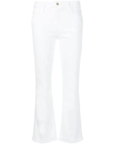 FRAME Le crop mini boot jeans - Blanco