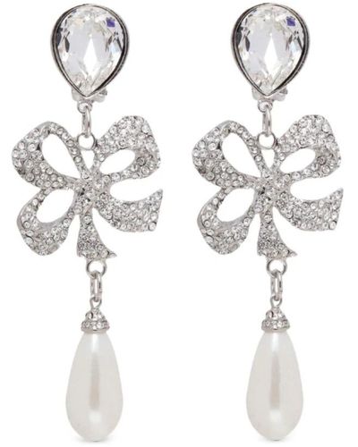 Alessandra Rich Accessories > jewellery > earrings - Blanc