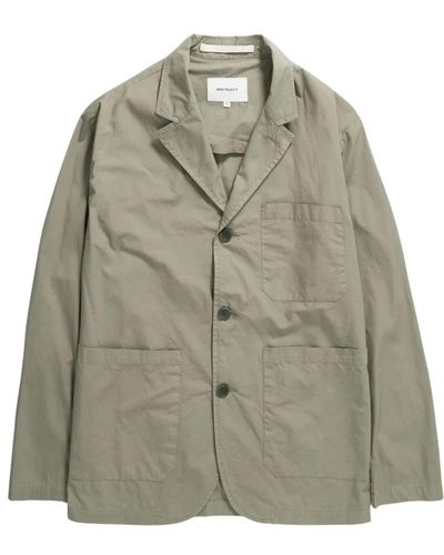 Norse Projects Giacca da lavoro nilas typewriter - Verde