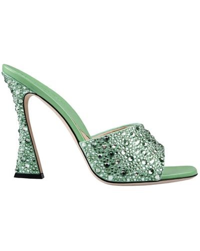 Ermanno Scervino Heeled Mules - Green