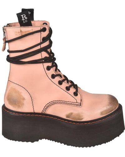 R13 Lace-Up Boots - Brown