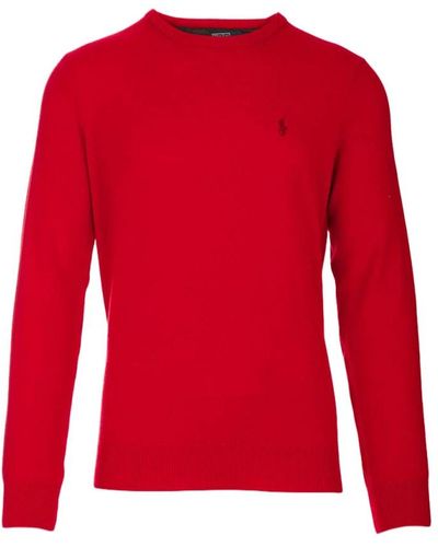 Ralph Lauren Round-Neck Knitwear - Red