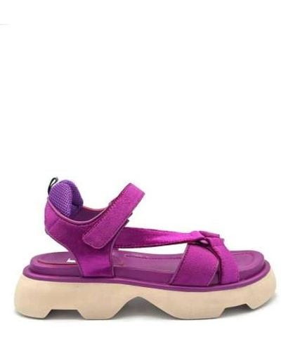 Jeannot Shoes > sandals > flat sandals - Violet