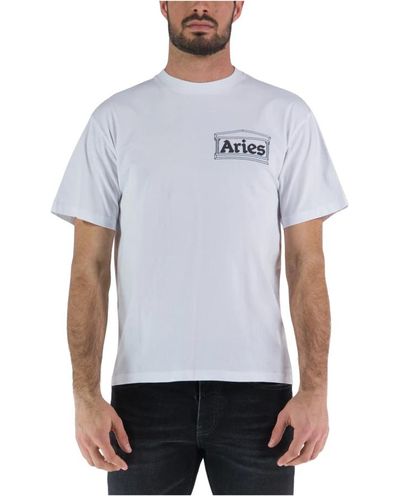 Aries T-shirt mit grafischem druck - Blau
