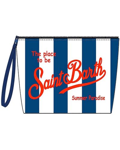 Mc2 Saint Barth Weiße strandtaschen kollektion - Blau