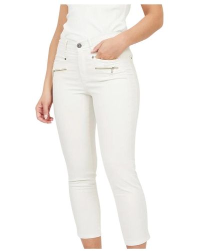 2-Biz Jeans > cropped jeans - Blanc