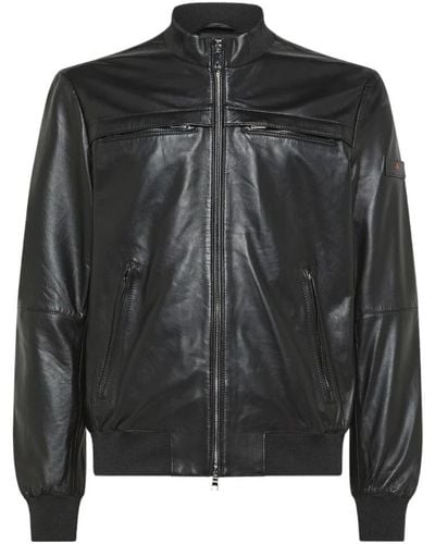 Peuterey Leather Jackets - Black