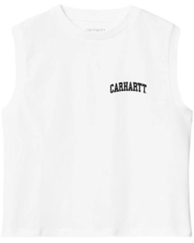 Carhartt Sleeveless Tops - White