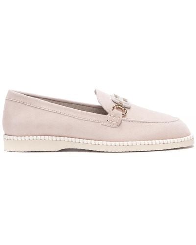 Hogan Suede Olympia-Z Loafers - Pink