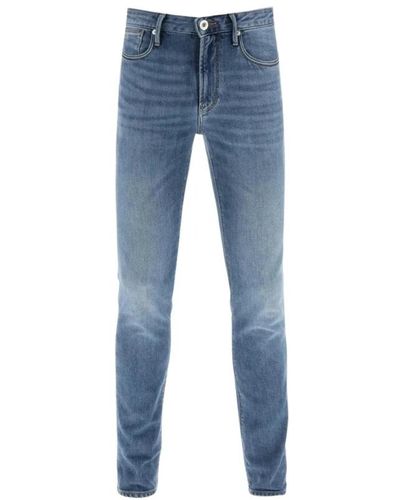 Emporio Armani Jeans slim-fit 5 tasche - Blu