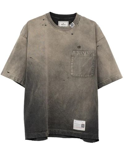 Maison Mihara Yasuhiro Sonnenverblasstes t-shirt modello - Grau