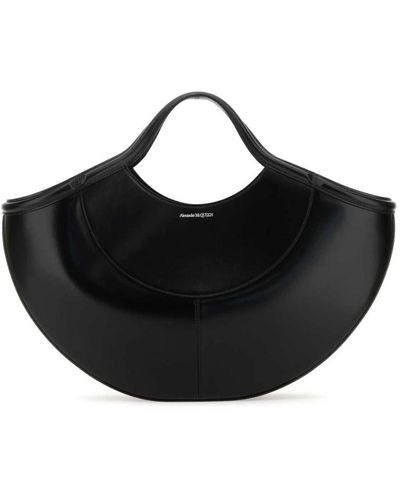 Alexander McQueen Handbags,schwarze handtasche ss24