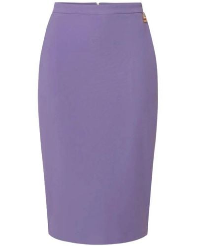Elisabetta Franchi Pencil Skirts - Purple