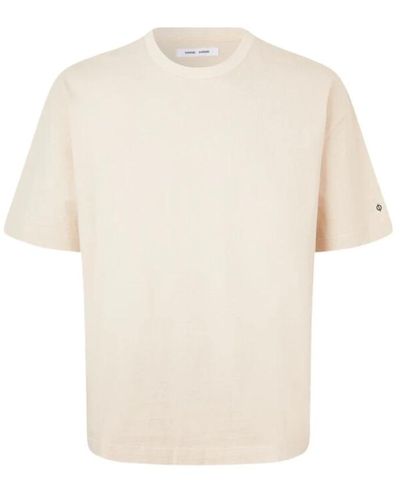 Samsøe & Samsøe Locker geschnittenes baumwoll-t-shirt - Weiß