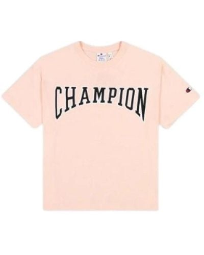 Champion Camiseta de algodón orgánico para mujer - Rosa