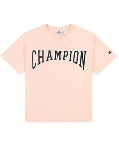 Champion Organisches baumwoll t-shirt - Pink