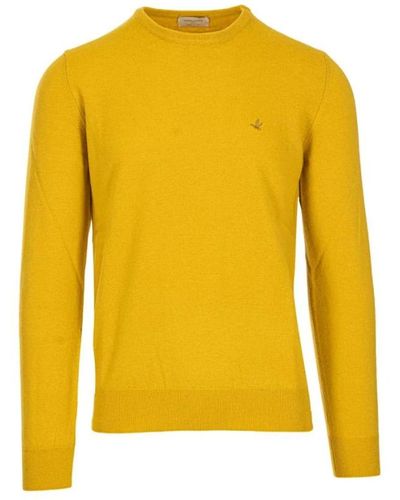 Brooksfield Round-Neck Knitwear - Yellow