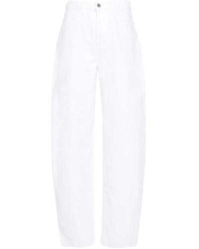 3x1 Weiße baumwoll tapered denim jeans