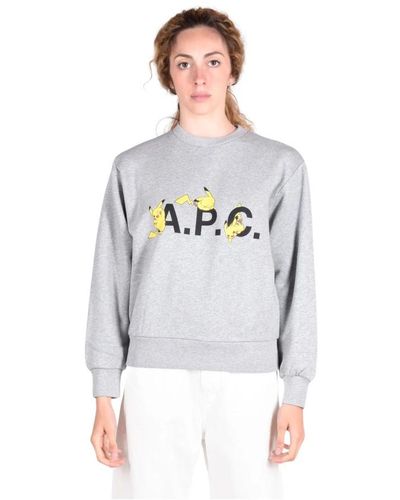A.P.C. Baumwoll-sweatshirts - Grau