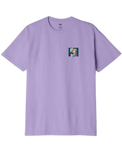 Obey T-Shirts - Purple