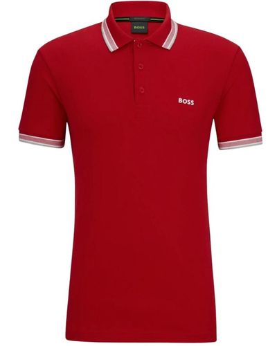 BOSS Polos - Rouge
