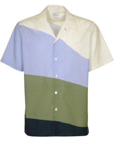 PS by Paul Smith Short Sleeve Shirts - Blue