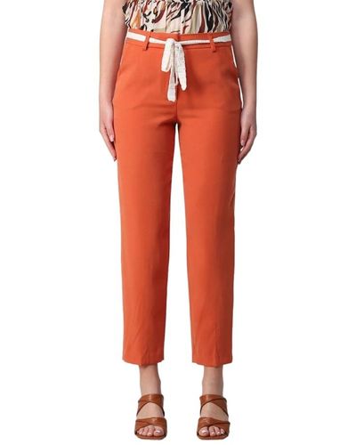 Liu Jo Straight trousers - Naranja
