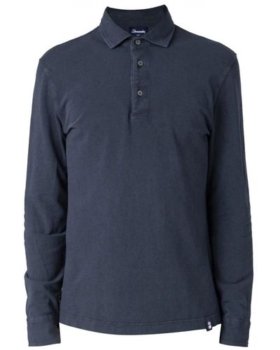 Drumohr Polo Shirts - Blue