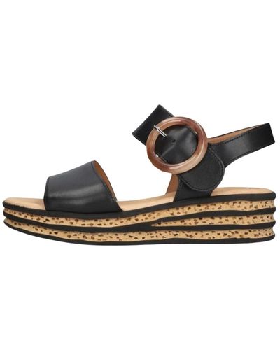 Gabor Schwarze sandalen 550.2