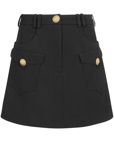 Balmain Short Skirts - Black